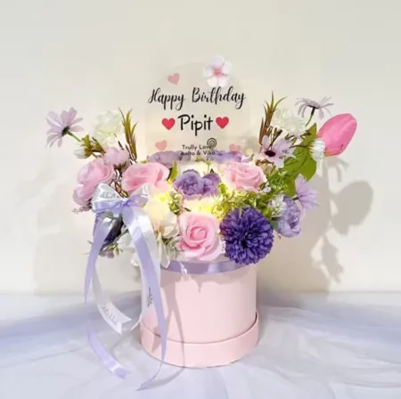 Bloom Box Akrilik Ucapan Ulang Tahun Sijunjung